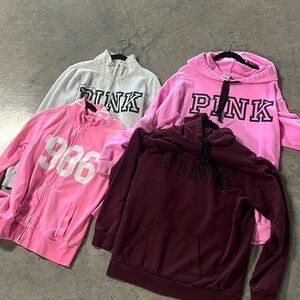 Bundle of 4 Victoria’s Secret Pink Sweatshirts